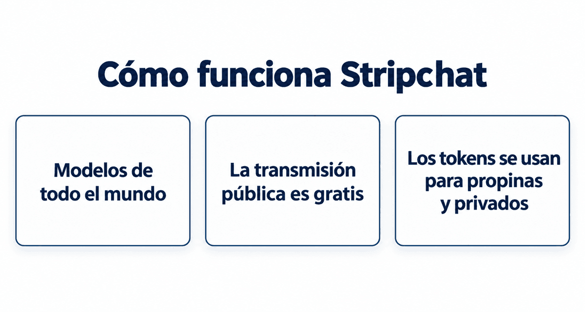 Cómo funciona Stripchat: modelos de todo el mundo, la transmisión pública es gratis y los tokens se usan para propinas y privados