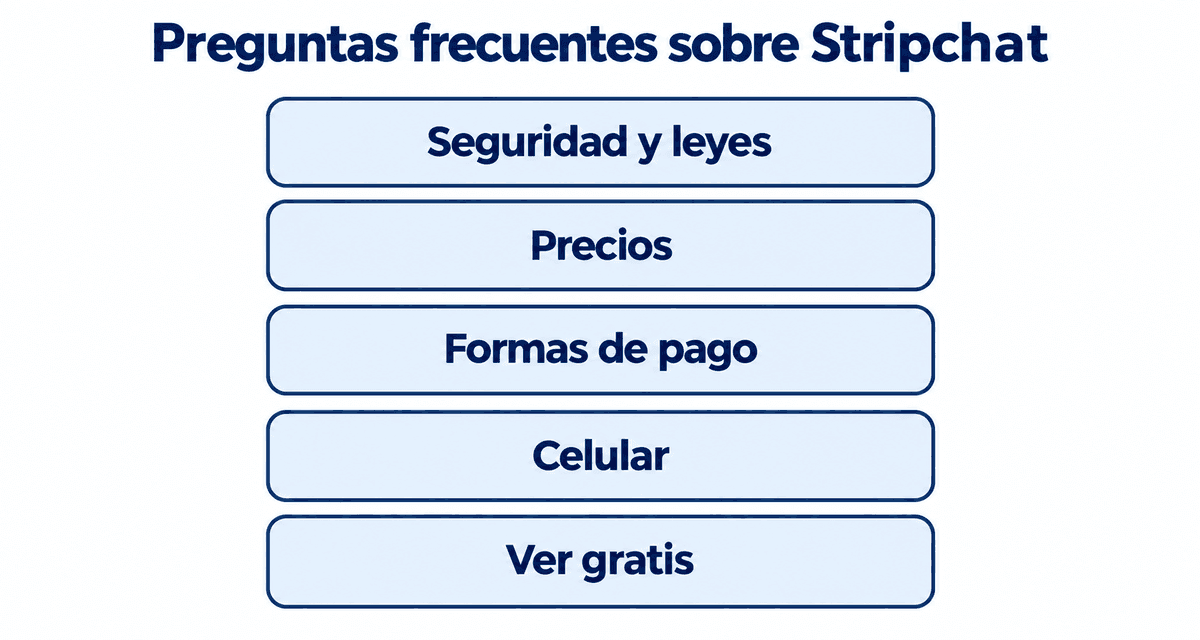 Preguntas frecuentes sobre Stripchat: seguridad y leyes, precios, formas de pago, celular y ver gratis