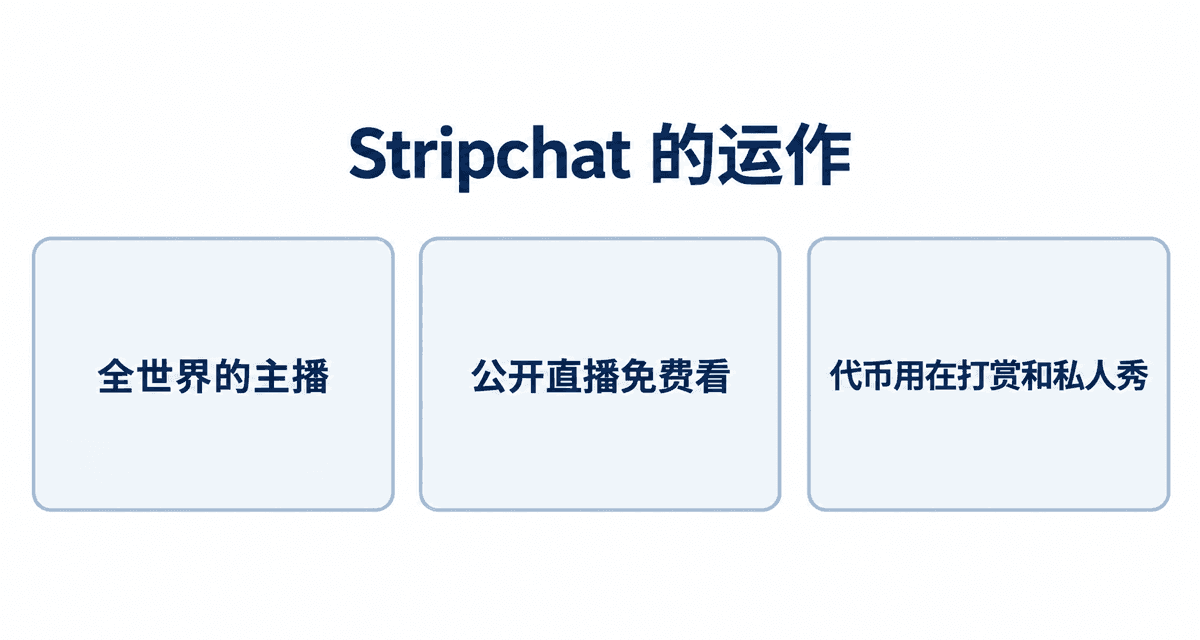 Stripchat 的运作：全世界的主播、公开直播免费看、代币用在打赏和私人秀
