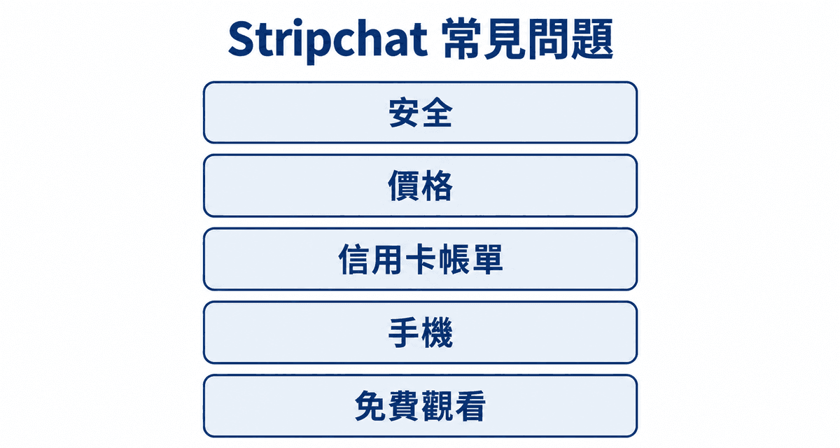 Stripchat 常見問題：安全、價格、信用卡帳單、手機、免費觀看